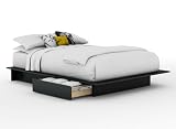 Mondrian Platform Bed  Black Full Queen