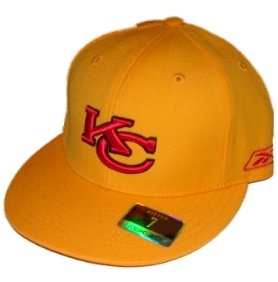Kansas City Chiefs Reebok Hat Cap Gold Fitted (6 7/8)