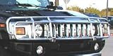 AutoXtreme 1-pc Double Tier Grille Guard - Stainless, for the 2004 Hummer H2