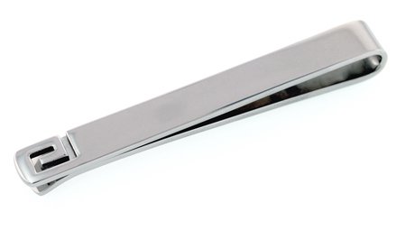 Stainless steel tie-slide with cut out accent