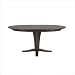 Cosmopolitan Milano Pedestal Table in Rich Dark Walnut