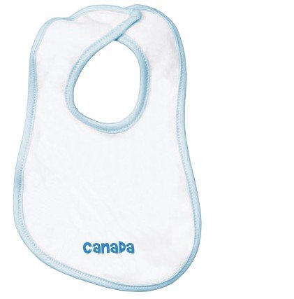 Embroidered Infant Terry Bib with Canada
