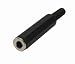 Tools & Hardware : 1/4' FEMALE STEREO PLASTIC INLINE JACK BLACK W/STR