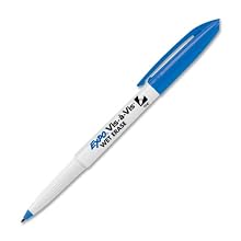 Expo Vis-A-Vis Wet-Erase Markers, 12 Blue Markers (16003)