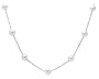 14k White Gold Freshwater Cultured Pearl 5.5-6.0mm Necklace, 17"