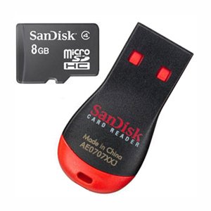 Childrens Toyshop  Electronics : Retail Packaged Sandisk 8GB MicroSDHC Card with MobileMate Micro Reader