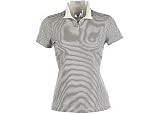 Misses Izod Golf Stripe Zip Golf Polo