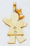 Girl Diamond Childs Charm - XK261AA