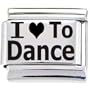 Body Candy Italian Charms Laser I Love To Dance