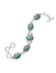 7" + 1" Oval Turquoise Bracelet