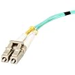 10Gb Fiber Optic Cable, LC/LC, Multi Mode, Duplex - 2 Meter (50/125 Type) - Aqua