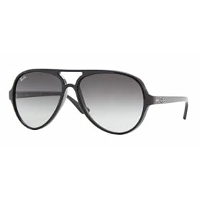 Ray Ban RB4125 Cats 5000 601 32 Sunglasses Black Frame With Crystal Gray Gradient Lens Size...