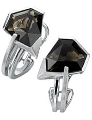 Breuning Silver Smoky Quartz Earrings