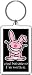 it's happy bunny 'Cruel But Cute So I'm Worth It' Lucite Key Chain