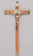 Wooden Crucifix with Gold - 12" in Height - MADE IN ITALY