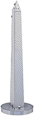 1pc 3D Laser Cut Building Metal Model Kit Metallic Nano Puzzle DIY Assembling Toy - Washington Monument - Educational Toy for Kids Adults