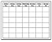 Chart Calendar Horizontal White