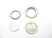 Scarf Rings 5 Styles 20pcs Scarf Rings Charms Slides For Pendant Jewelry Accessory