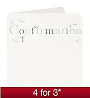 Silver Confirmation Text Card