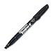 Ticonderoga RediMark Plus Low Odor Permanent Markers, Chisel Point, Black, One Dozen (95007)