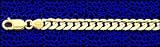 5.5MM 14kt Gold Flat Diamond Curb Necklace