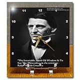 Rick London Famous Wisdom Quote Gifts Ralph Waldo Emerson - Ralph Waldo Emerson Miraculous In The Common Wisdom Quote Gifts - Desk Clocks