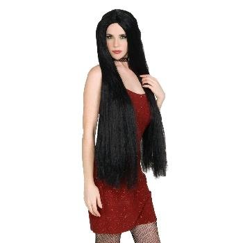 Rubies Costume Co Extra Long Witch Wig, Black, One Size