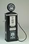 Old Fashioned Black Toy Gas Pump, - Nostalgic Design, Working Crank, Inside CD Storage Shelves, Locking Door.
