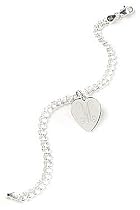Tiffany Style Sterling Silver Charm Bracelet - Free Engraving