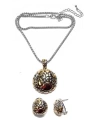 Designer Inspired Pebble Necklace and Earring Set