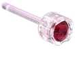 Ruby Medical Plastic Earrings