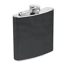 Monte Carlo Leather Flask - 6 Oz