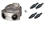 Ex-Pro Optical TOSlink SPDIF Splitter - Plus 2 x 1m Optical cables - Value Pack