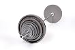 300 Pound Olympic Weight Set with Olympic Bar - Spring Collars - Grey Weight Plates