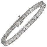 5ctw Round Diamond Channel-Set Tennis Bracelet
