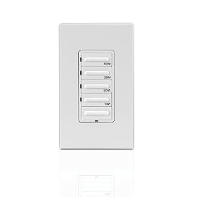Leviton LTB60-1LZ Decora Preset 60 Minute Countdown Timer, 120Vac, 60Hz, 1800W... by Leviton