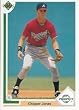 1991 Upper Deck Chipper Jones Baseball Rookie Card In Protective Display Case