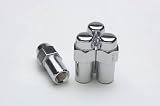 Gorilla Automotive Products 74177: Lug Nuts, Shank with Washer, 7/16 in. x 20 RH, Closed End, Chrome Plated Steel, Set of 4