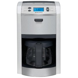 Krups KM8105 12-Cup Die-Cast Programmable Coffeemaker
