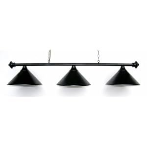 Metal Pool Table Light Billiard Lamp Black 55
