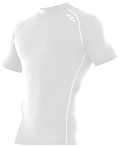 2XU Short Sleeve Compression Top White/White, L - Men's White/White, L On Sale