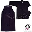 (US-03) Soft and Comfortable Deluxe 100% Cotton Double Layer Kendo Gi and No.10000 Hakama