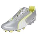 PUMA v4.08 I FG Women's Cleats (Metallic Silver/White/Fluo Yellow)