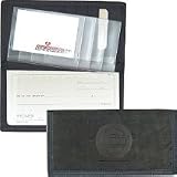 Chicago Cubs Leather Nylon Checkbook Cover Black
