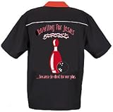 Bowling For Jesus Bowling Shirt Black & Red Swingmaster