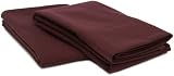 Pinzon 190-Gram Velvet Flannel Standard Pillowcase Pair, Aubergine
