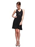 Ever Pretty Women's Rock Sequined Short Dress Size S Black 02018BK08