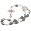 Hematite oval Beads bracelet Rosary (Oval Bead size 8mm - 8.2")
