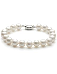 Topearl White Pearl Bracelet 925 Sterling Silver Clasp