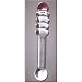 Giggles Glass – Color Tip Ripple Wand – Pink